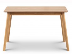 Julian Bowen Julian Bowen Boden 118cm Oak Veneer Dining Table and 4 Lars Chairs Set