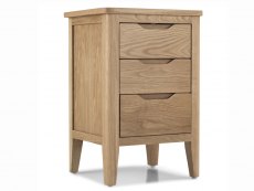 Archers Archers Keswick 3 Drawer Oak Wooden Bedside Cabinet (Assembled)