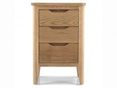 Archers Archers Keswick 3 Drawer Oak Wooden Bedside Cabinet (Assembled)