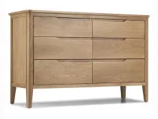 Archers Archers Keswick 6 Drawer Oak Wooden Wide Chest of Drawers (Assembled)