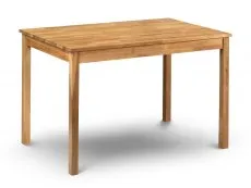 Julian Bowen Coxmoor Oak Dining Table and 2 Bench Set