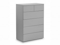 Julian Bowen Julian Bowen Monaco Grey High Gloss 4+2 Drawer Chest (Flat Packed)