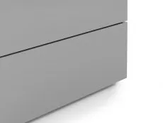 Julian Bowen Julian Bowen Monaco Grey High Gloss 2 Drawer Bedside Table