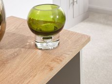 GFW GFW Kendal Grey and Oak Lamp Table (Flat Packed)