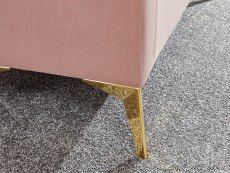 GFW GFW Pettine Pink Upholstered Fabric Ottoman Storage Bench (Flat Packed)