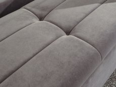 GFW GFW Pettine Grey Upholstered Fabric Ottoman Storage Bench (Flat Packed)