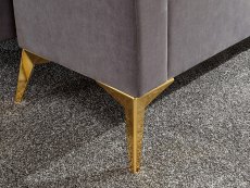 GFW GFW Pettine Grey Upholstered Fabric Ottoman Storage Bench (Flat Packed)