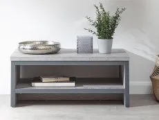 GFW GFW Boston Grey Wood Effect Coffee Table with Shelf