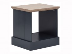 GFW GFW Kendal Slate Blue and Oak Lamp Table (Flat Packed)