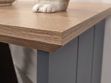 GFW GFW Kendal Slate Blue and Oak Lamp Table (Flat Packed)