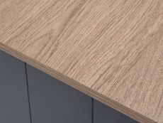 GFW GFW Kendal Slate Blue and Oak Lamp Table (Flat Packed)