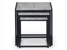 Julian Bowen Julian Bowen Staten Concrete Effect Nest of Tables (Flat Packed)