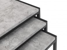 Julian Bowen Julian Bowen Staten Concrete Effect Nest of Tables (Flat Packed)