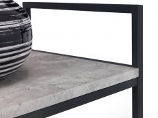 Julian Bowen Julian Bowen Staten Concrete Effect 3 Tier Low Bookcase (Flat Packed)