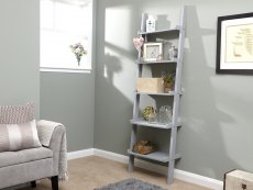 GFW GFW Stockholm  Ladder Style 5 Tier Grey Wall Rack (Flat Packed)