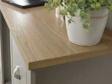GFW GFW Lancaster Grey and Oak 1 Door 4 Drawer Study Desk (Flat Packed)