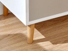 GFW GFW Delta White and Grey 2 Door 2 Drawer Large Sideboard (Flat Packed)