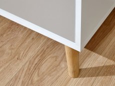 GFW GFW Delta White and Grey 2 Door 2 Drawer Large TV Cabinet (Flat Packed)
