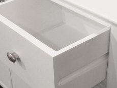 ASC ASC Larrissa White 3+2 Drawer Wooden Chest of Drawers (Assembled)