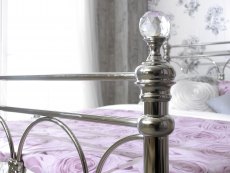 Sareer Sareer Sonita 5ft King Size Chrome Metal Bed Frame
