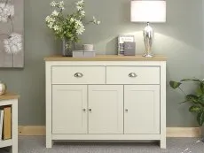 GFW GFW Lancaster Cream and Oak 3 Door 2 Drawer Large Sideboard