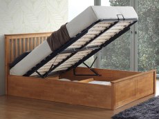 Bedmaster Malmo 4ft6 Double Oak Wooden Ottoman Bed Frame