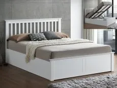 Bedmaster Bedmaster Malmo 4ft6 Double White Wooden Ottoman Bed Frame