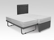 ASC ASC Sapphire 3ft Single Mattress with Faux Suede Divan Guest Bed