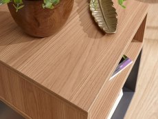 GFW GFW Modena Grey and Oak Effect Lamp Table (Flat Packed)