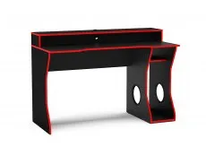 Birlea Birlea Enzo Black and Red Gaming Computer Desk