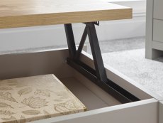 GFW GFW Lancaster Grey and Oak Lift Up Coffee Table (Flat Packed)