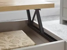 GFW GFW Lancaster Grey and Oak Lift Up Coffee Table