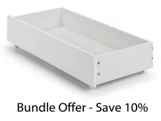 Julian Bowen Julian Bowen Manhattan White High Gloss Set of 2 Under Bed Drawers