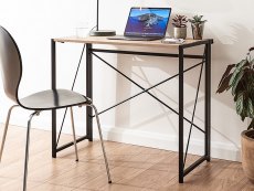 GFW GFW Bramwell Sonoma Oak Folding Desk (Flat Packed)