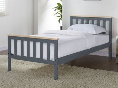 TGC TGC Woodford 3ft Single Grey and Pine Wooden Bed Frame