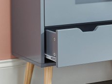 GFW GFW Nyborg Dark Grey 2+2 Drawer Chest of Drawers (Flat Packed)