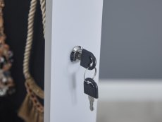 GFW GFW Amore Grey Jewellery Armoire With LED (Flat Packed)
