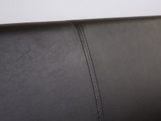 GFW GFW Ascot 5ft King Size Black Upholstered Faux Leather Ottoman Bed Frame