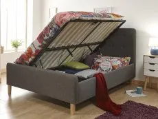 GFW GFW Ashbourne Dark Grey Fabric Ottoman Bed Frame