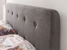 GFW GFW Ashbourne Dark Grey Fabric Ottoman Bed Frame
