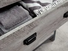 GFW GFW Boston Grey Wood Effect 3 Piece Bedroom Furniture Package