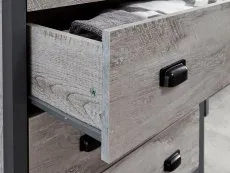 GFW GFW Boston Grey Wood Effect 3 Piece Bedroom Furniture Package
