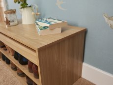 GFW GFW Budget Oak Shoe Cabinet (Flat Packed)