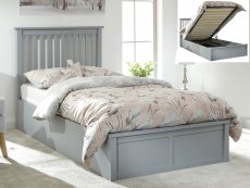 GFW GFW Como 3ft Single Grey Wooden Ottoman Bed Frame