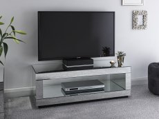 GFW GFW Capri Mirrored Cube TV Cabinet (Flat Packed)