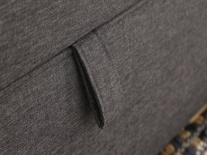 GFW GFW Dauphine Charcoal Grey Hopsack Square Storage Footstool