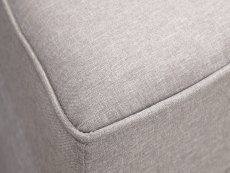 GFW GFW Dauphine Light Grey Hopsack Square Storage Footstool