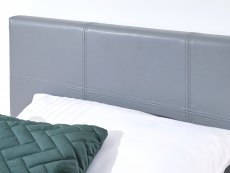 GFW GFW Ecuador 4ft Small Double Grey Upholstered Faux Leather End Lift Ottoman Bed Frame