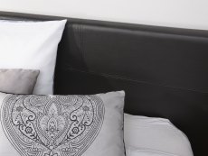 GFW GFW Ecuador 4ft6 Double Black Upholstered Faux Leather End Lift Ottoman Bed Frame