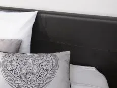 GFW GFW Ecuador Black Faux Leather End Lift Ottoman Bed Frame